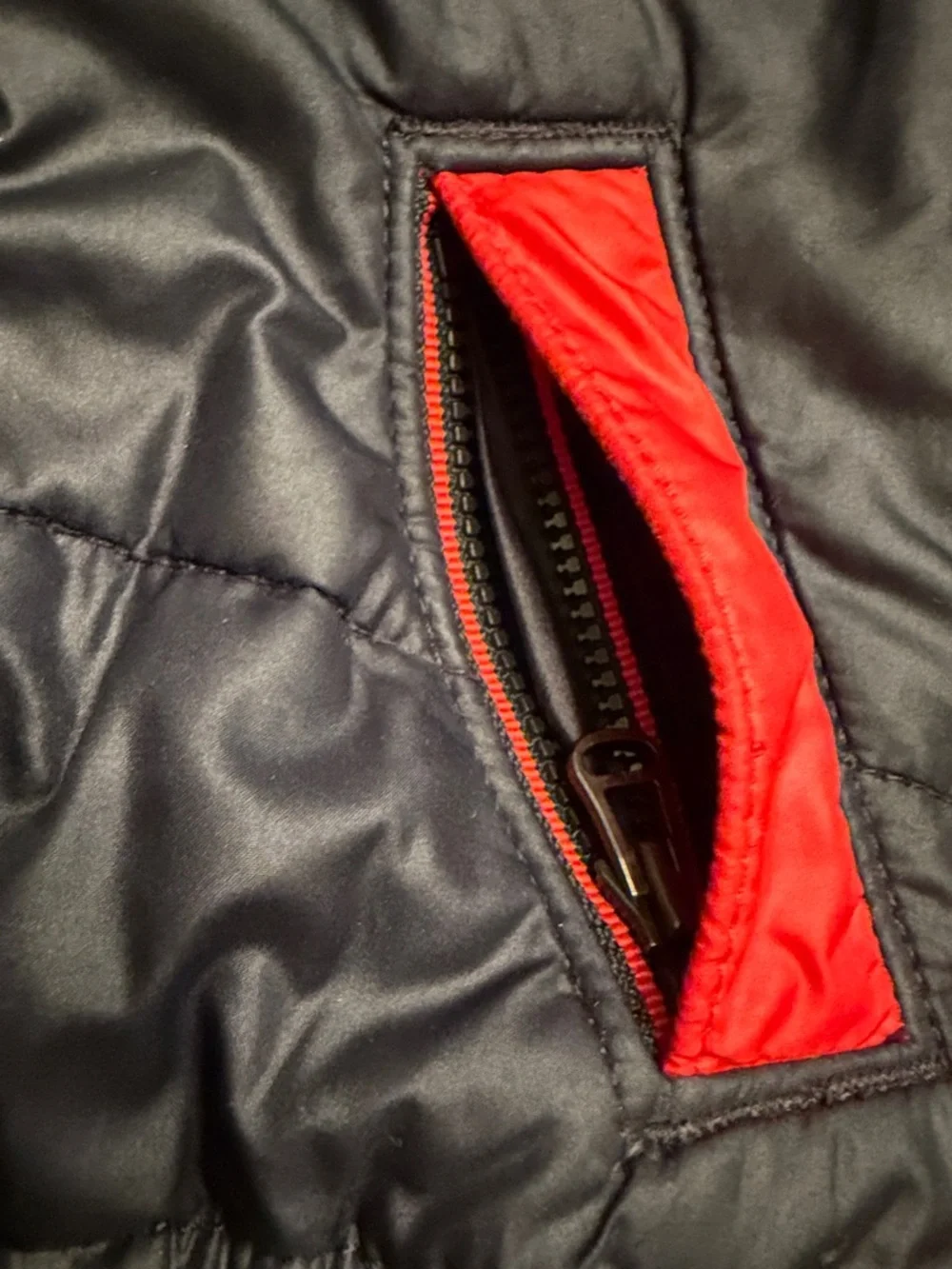 Polo Ralph Lauren Baby Boys Hooded Puffer Coat Big Pony USA 12M Black Red